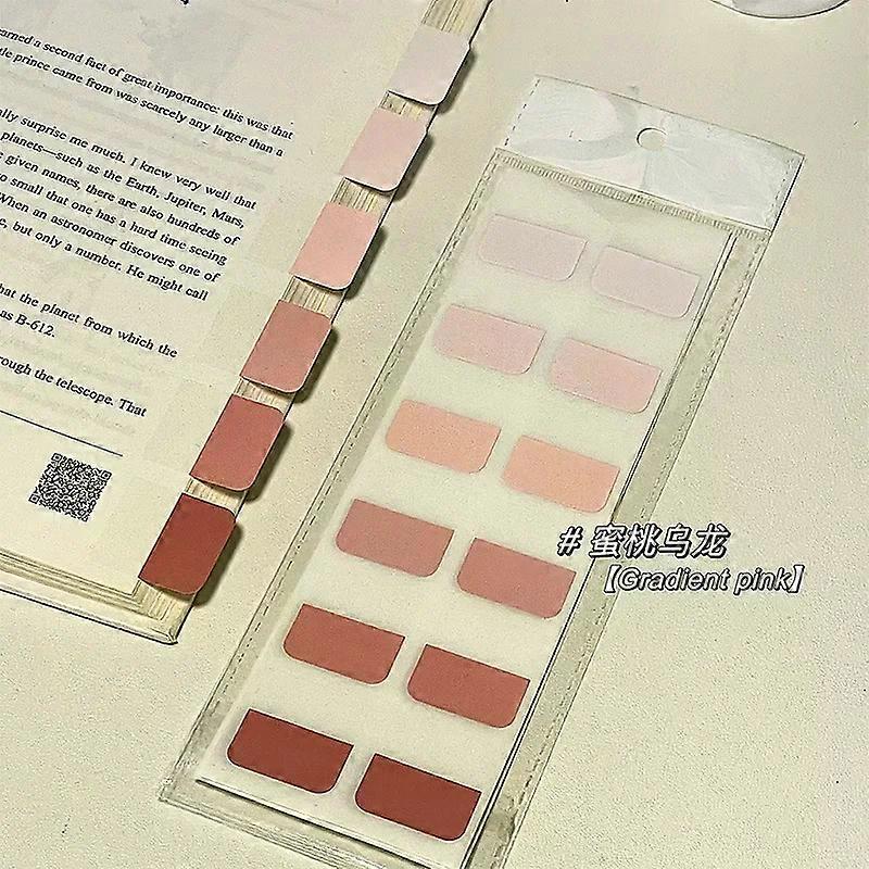 120 Sheet/set Creative Gradient Color Series Index Sticky Note for Student Simplicity Stationery Memo Pad Cute School Supplies