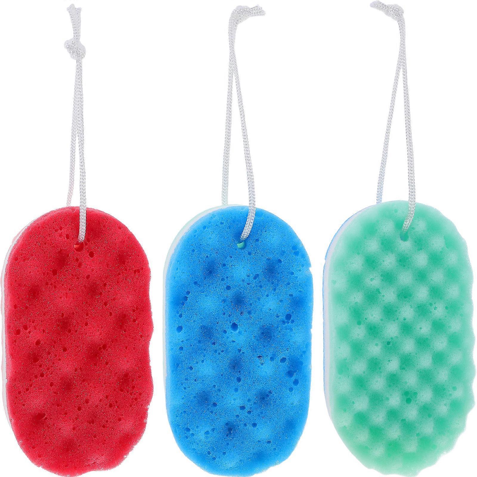 Cleaning Body Sponge Shower Sponge for Bath 12Pcs Double-Sided