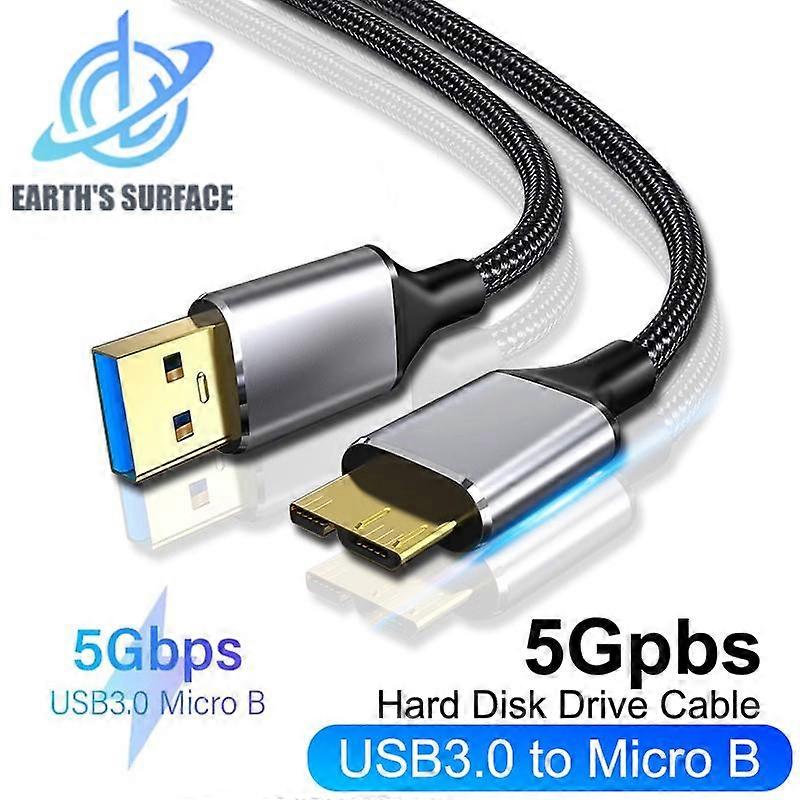 5Gbps Type C to Micro B USB3.0 Cable Hard Disk Drive High-Speed Data Cable for MacBook Laptop Phone External Disk SSD HDD Camera