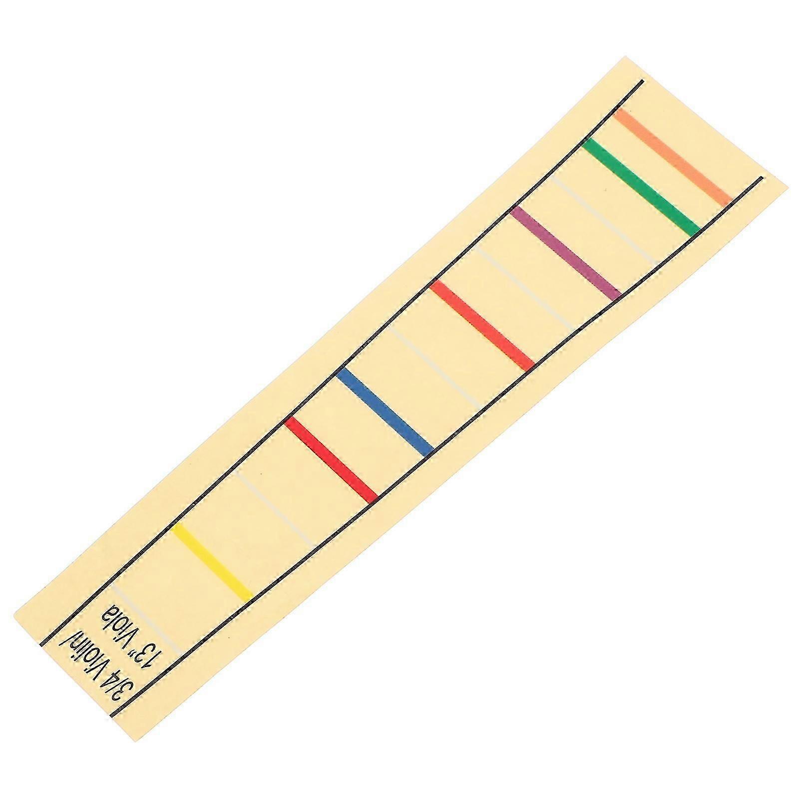 Fingerboard Sticker Position Marker For 13 Inch Viola Beginners Practicing Accessory Light Yellow 1 Sheet