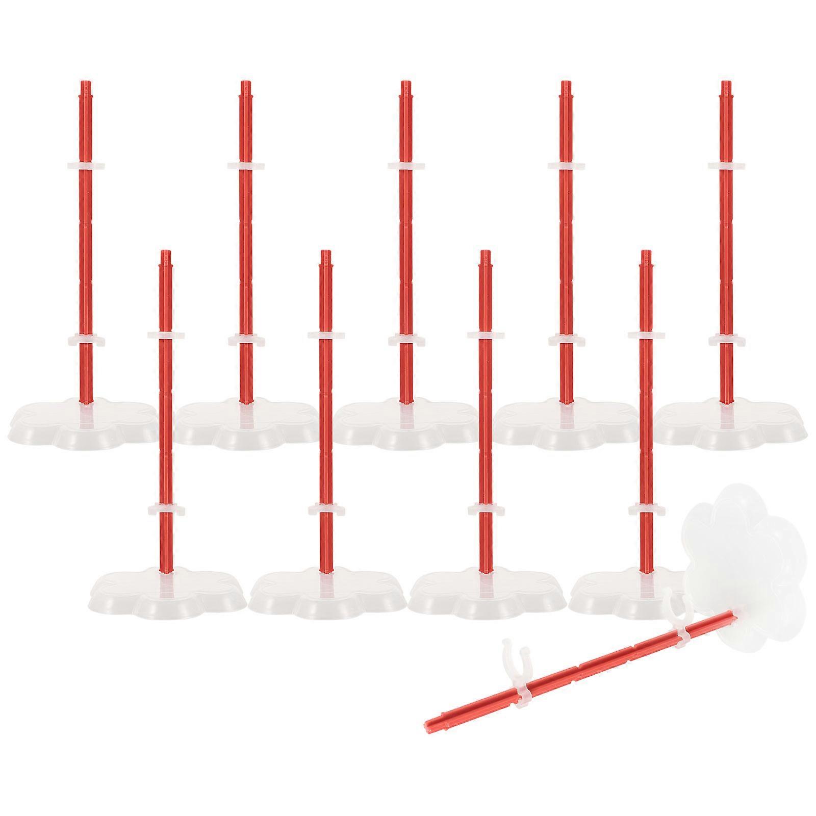 Doll Display Stand Plastic Holder for Doll Storage 10Pcs Set