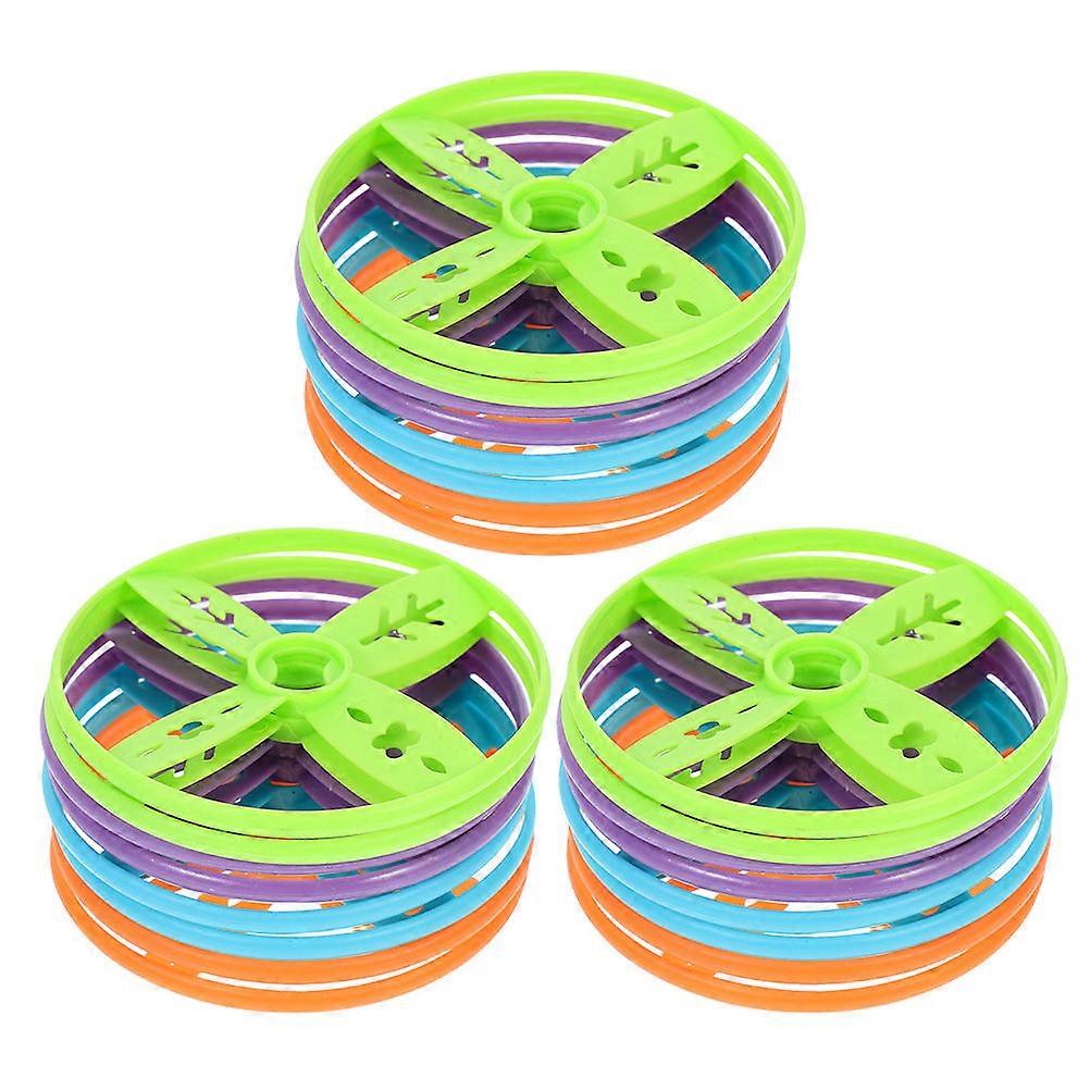 Plastic Flying Disc Set for Outdoor Fun with 24Pcs Refill Discs
