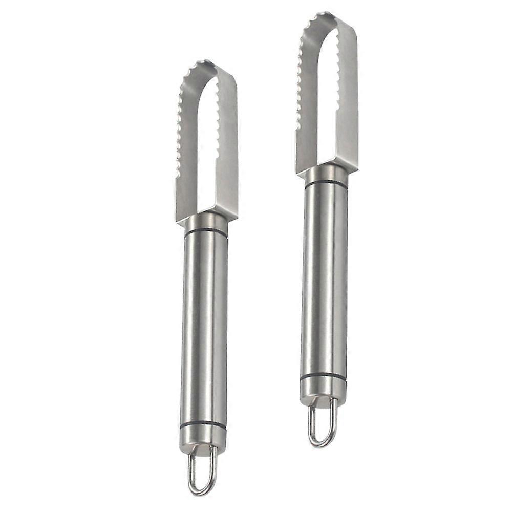 Kitchen Fish Scale Remover Matte Surface Safe to Use For Fish Preparation 2Pcs