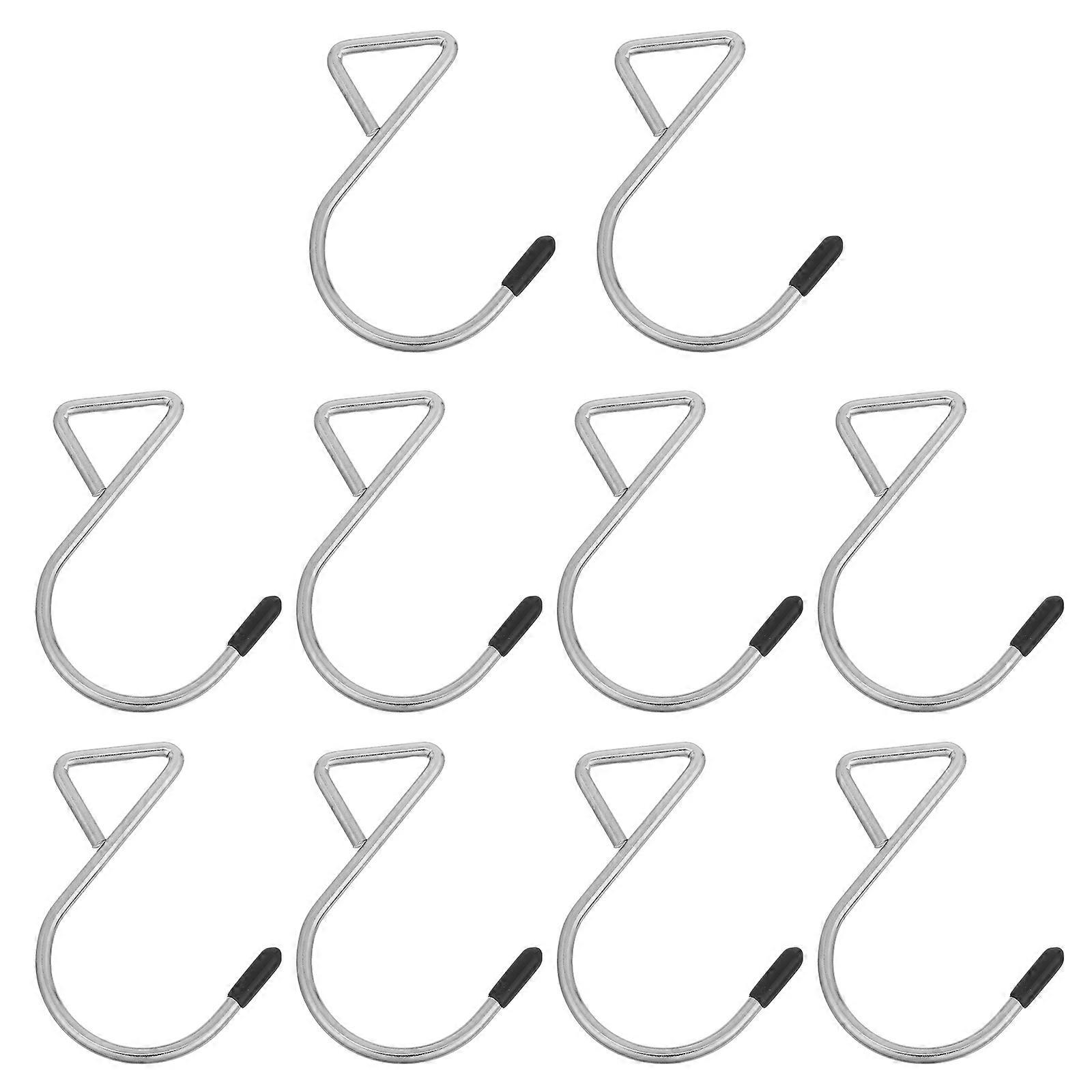 Metal Hanging Hooks Triangle Hooks Multifunctional Hanger 10Pcs