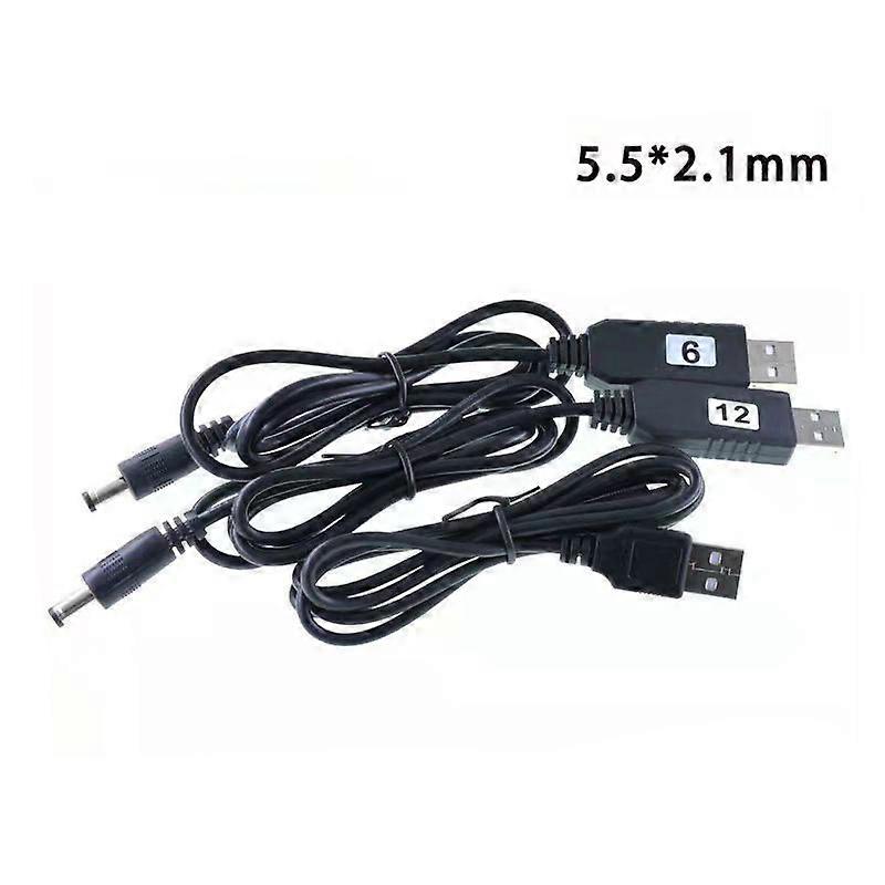 Usb Power Boost Line Dc 5v 9v 12v Step Up Module Usb Converter Adapter Cable 2.1x5.5mm Plug