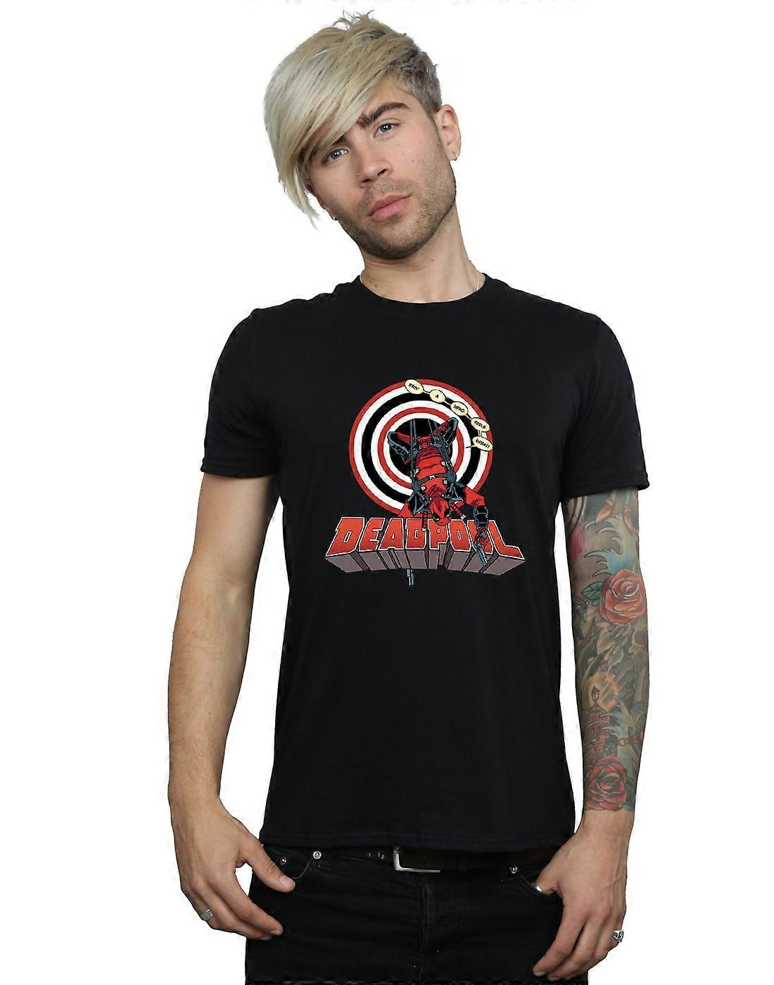 Marvel Men's Deadpool Upside Down T-Shirt