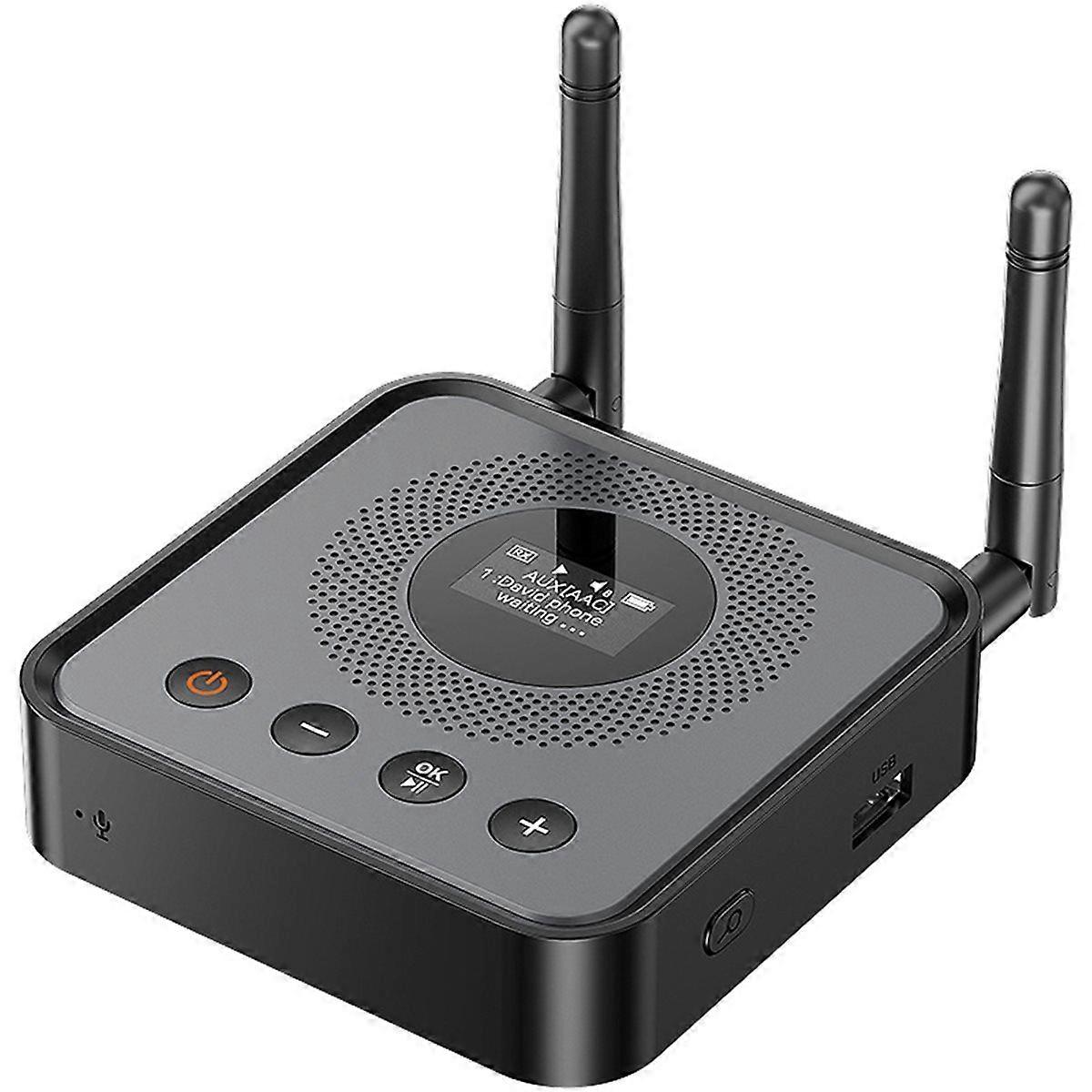 Bluetooth Adapter, OLCD Bluetooth Receiver/Transmitter, USB Flash Drive Playback, Optical Fiber Inp