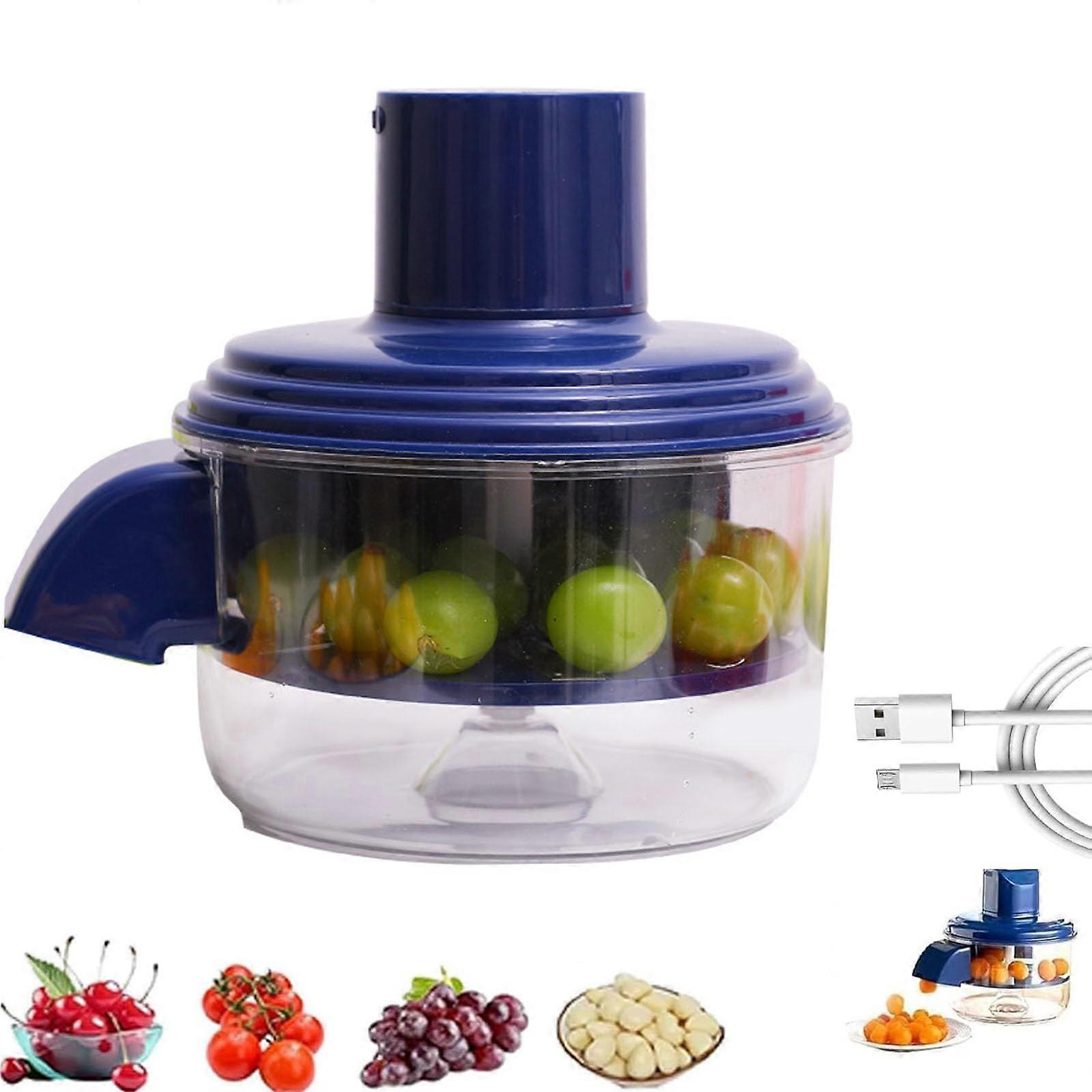 Electric Fruit Peeler Rechargeable Automatic Vegetable Peeler for Garlic Grapes Tomato Cherry