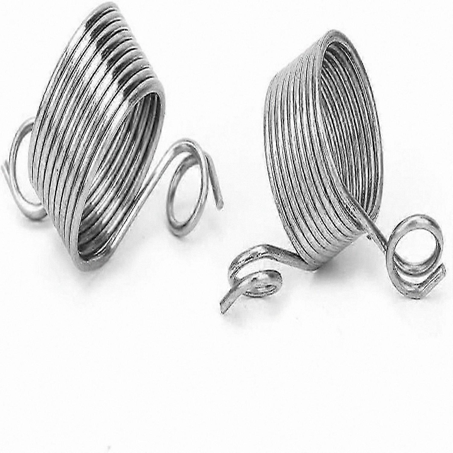2PCS Stainless Steel Knitting Thimble Ring Yarn Guide Sewing Accessories