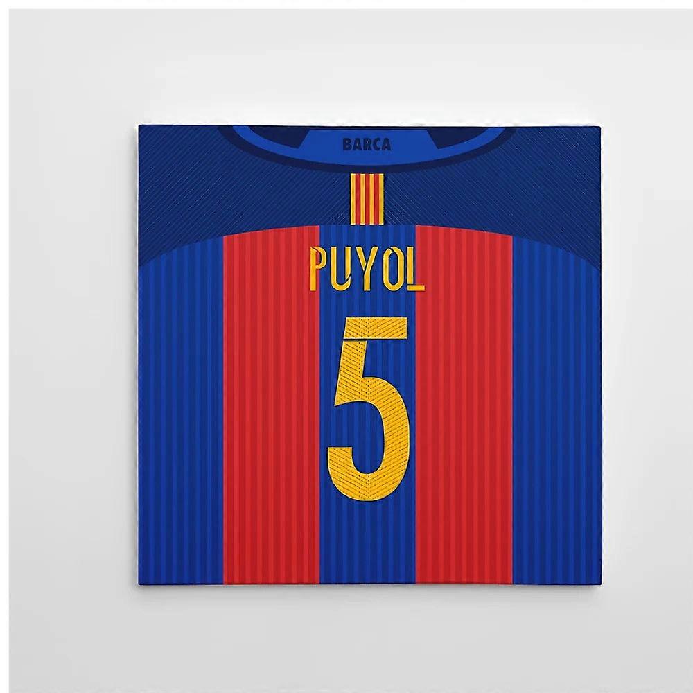 2016-2017 Barcelona Canvas Print (Puyol 5)