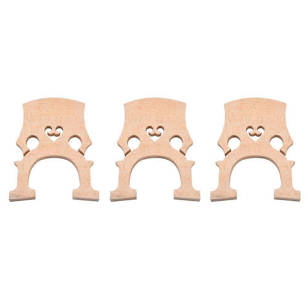 3X Professional Cello Bridge for 4/4 Size Cello Exquisite Maple Material