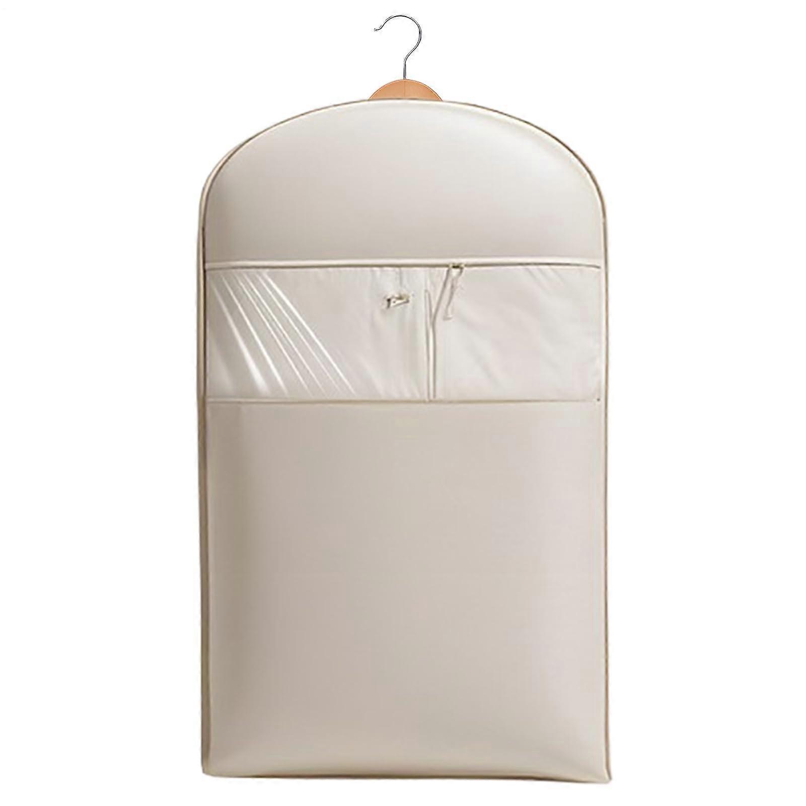 Garment Bag Closet Clothes Organizer with SelfCompression Zipper Dustproof Hanging Coat Storage