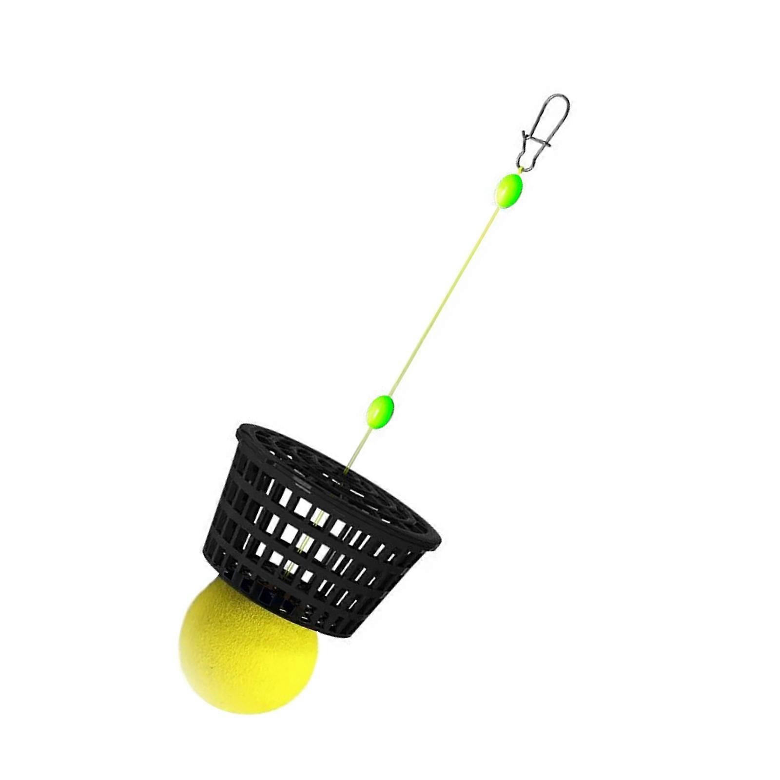 Fishing Baits Dispenser Spreader Device Features Removable Float For Baits Release And Enhancing Fishing Efficiency  Yellow