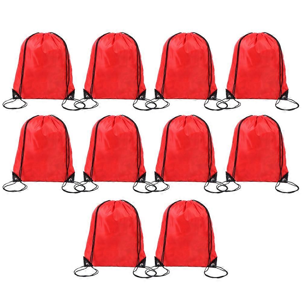 Drawstring Backpack Backpack Suitable for Gym, Storage & Travel Sports Marathon Drawstring Bag Red