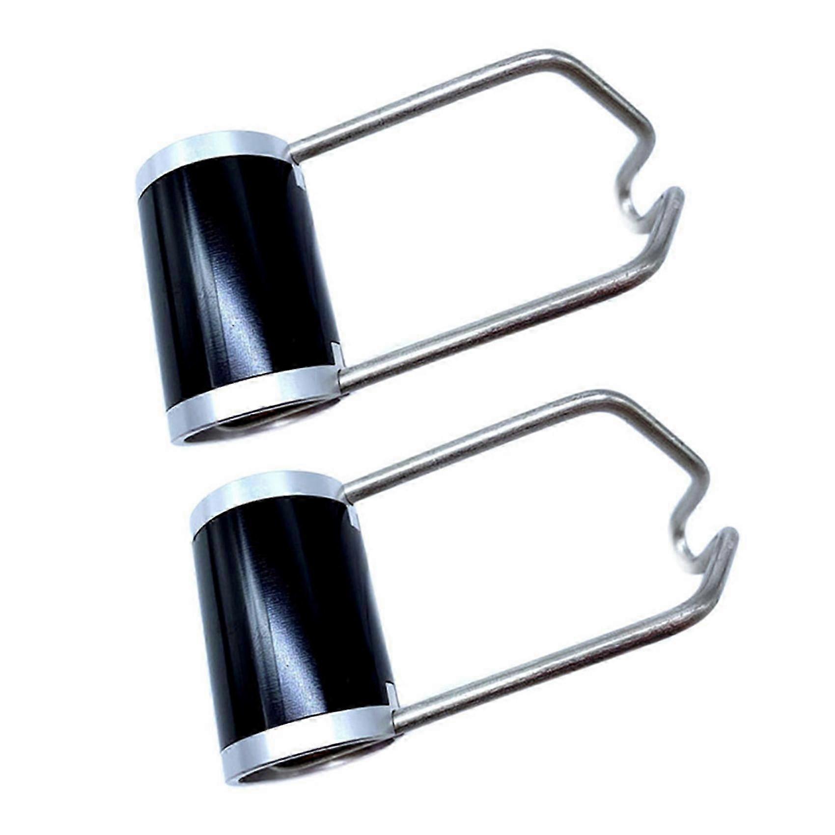 2X Superlight Front Light Bracket Bike Light Holder for Folding Bicycle Accessories(Black Silver)