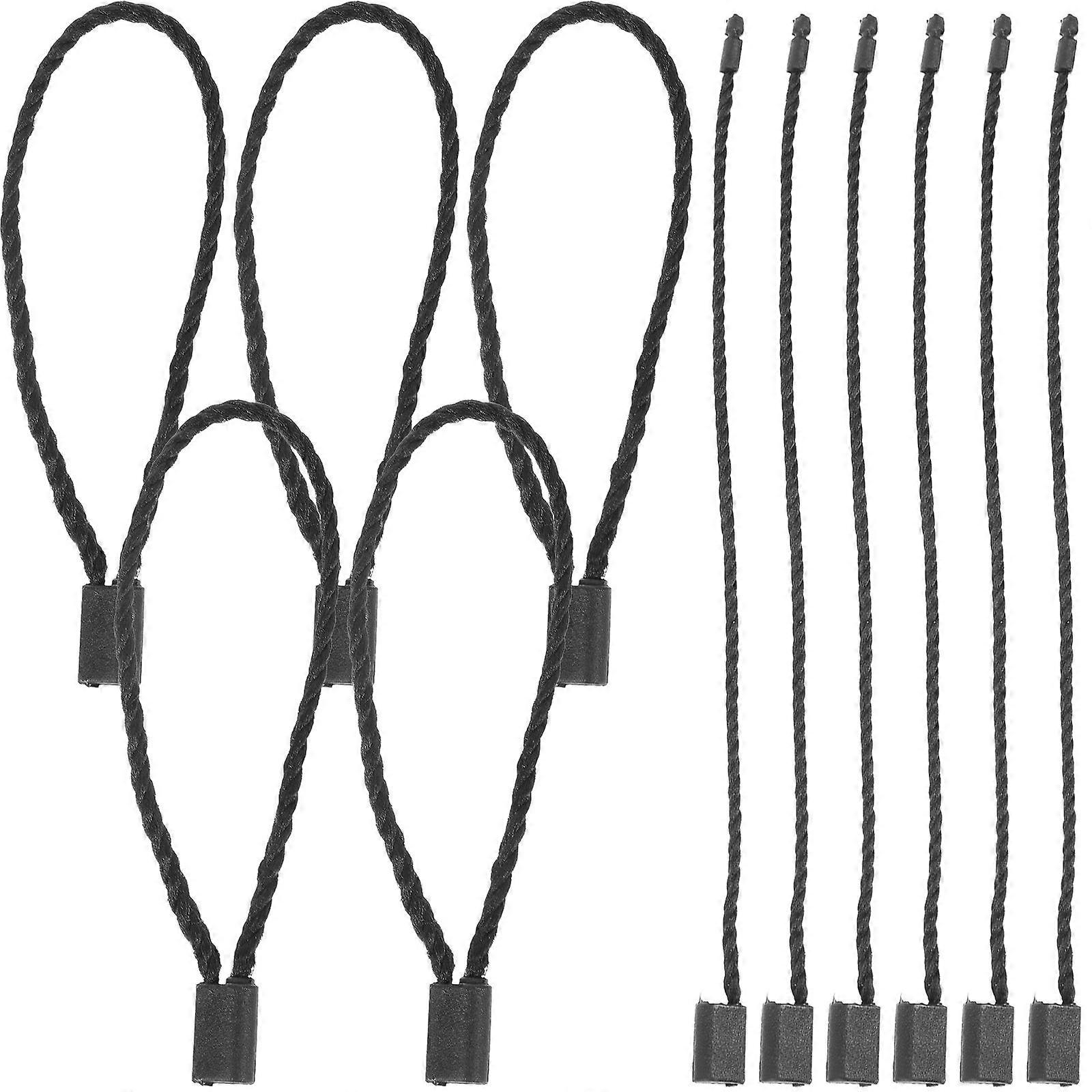 Black Hanging Tags String Rope for Decor 1 Bag Plastic Material