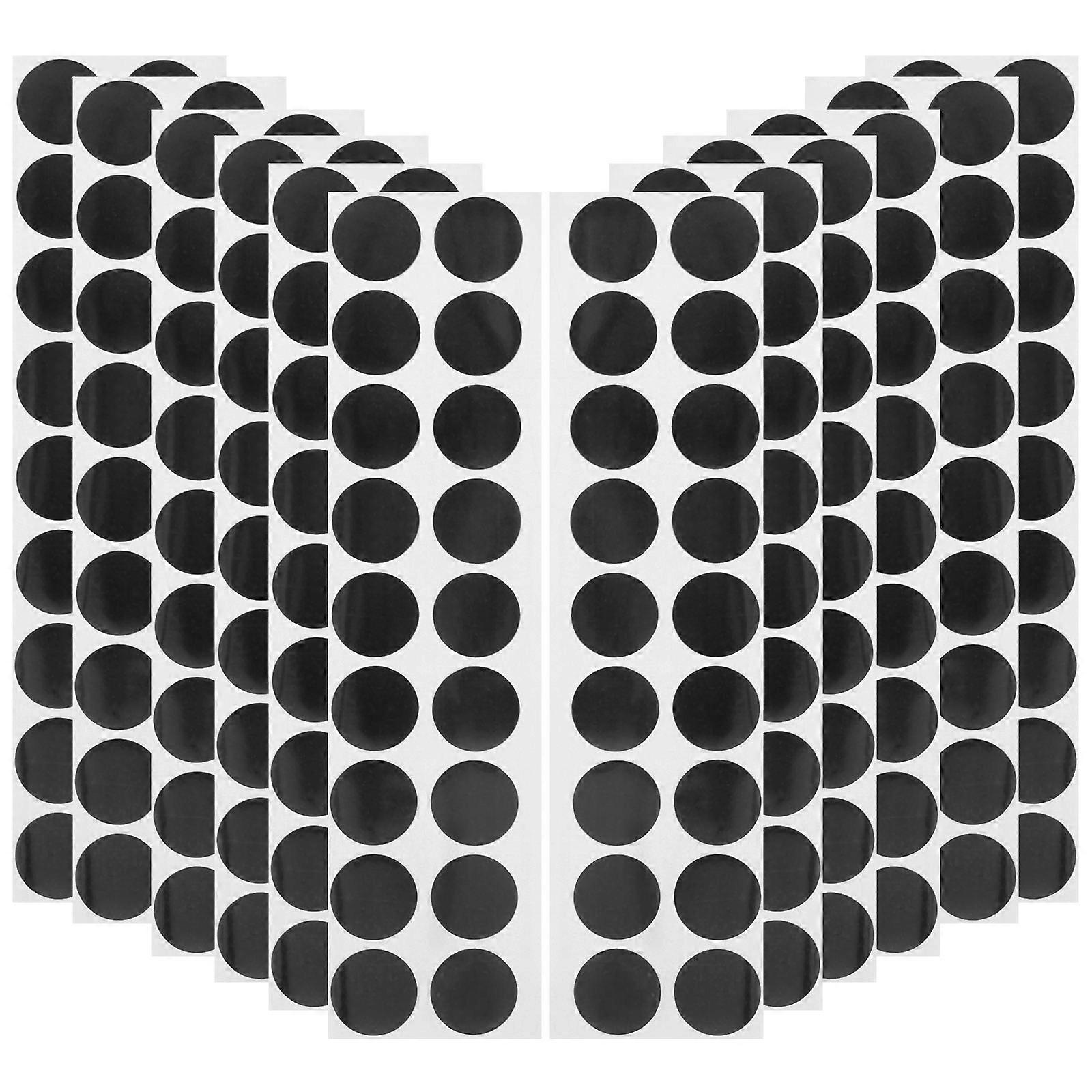 Paper Target Stickers Black for Decor 50 Sheets Portable Self-Adhesive