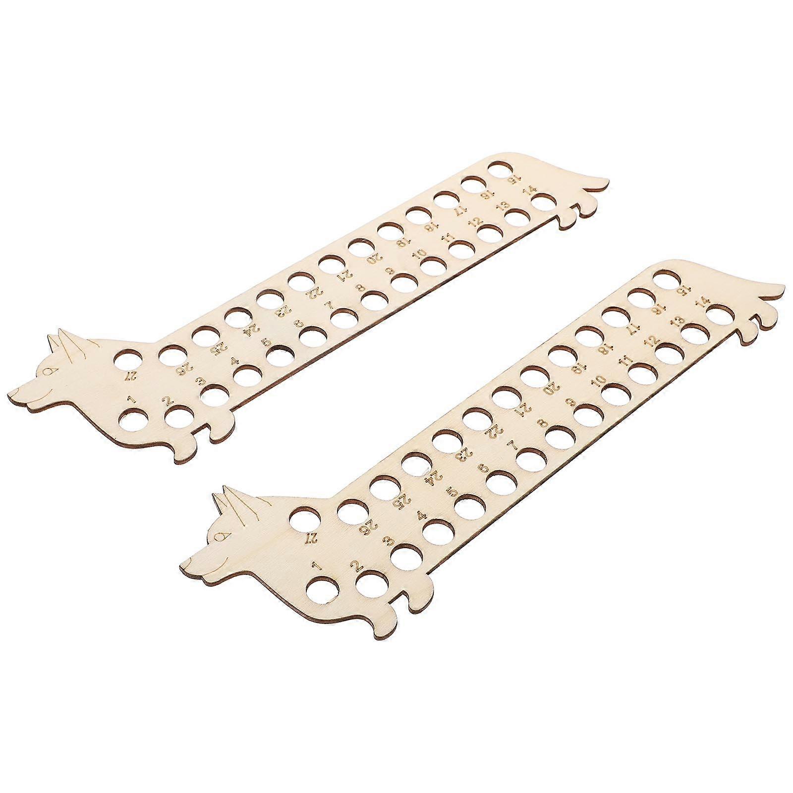 Thread Board Wood Colored Threading Board Embroidery Projects Artists Crafters Store Remaining Threads Rectangular Shape 2Set