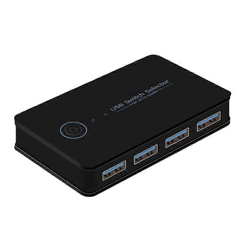Computer Sharing Switch Keyboard, Mouse, USB & Printer Hub, Spec: USB 2.0 2 Input 4 Output