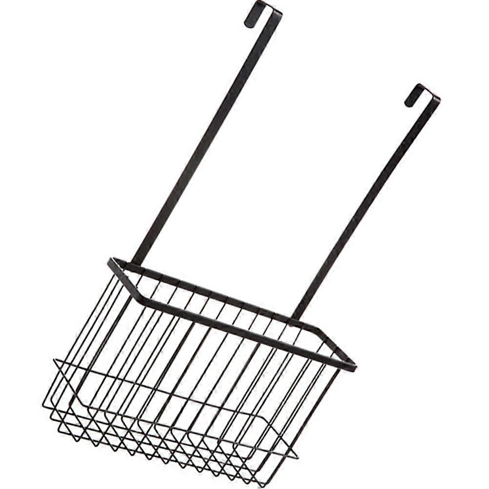 Door Back Hanging Basket Iron Wire Basket for Storage Without Tool Installation