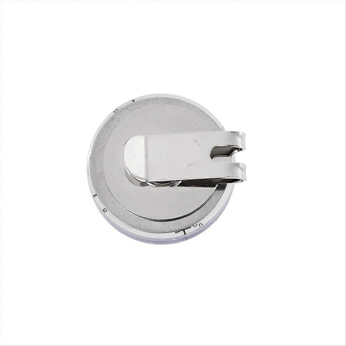 Outdoor Golf Level Slope Reading Mark Round Hat Clip Golf Position Mark-White