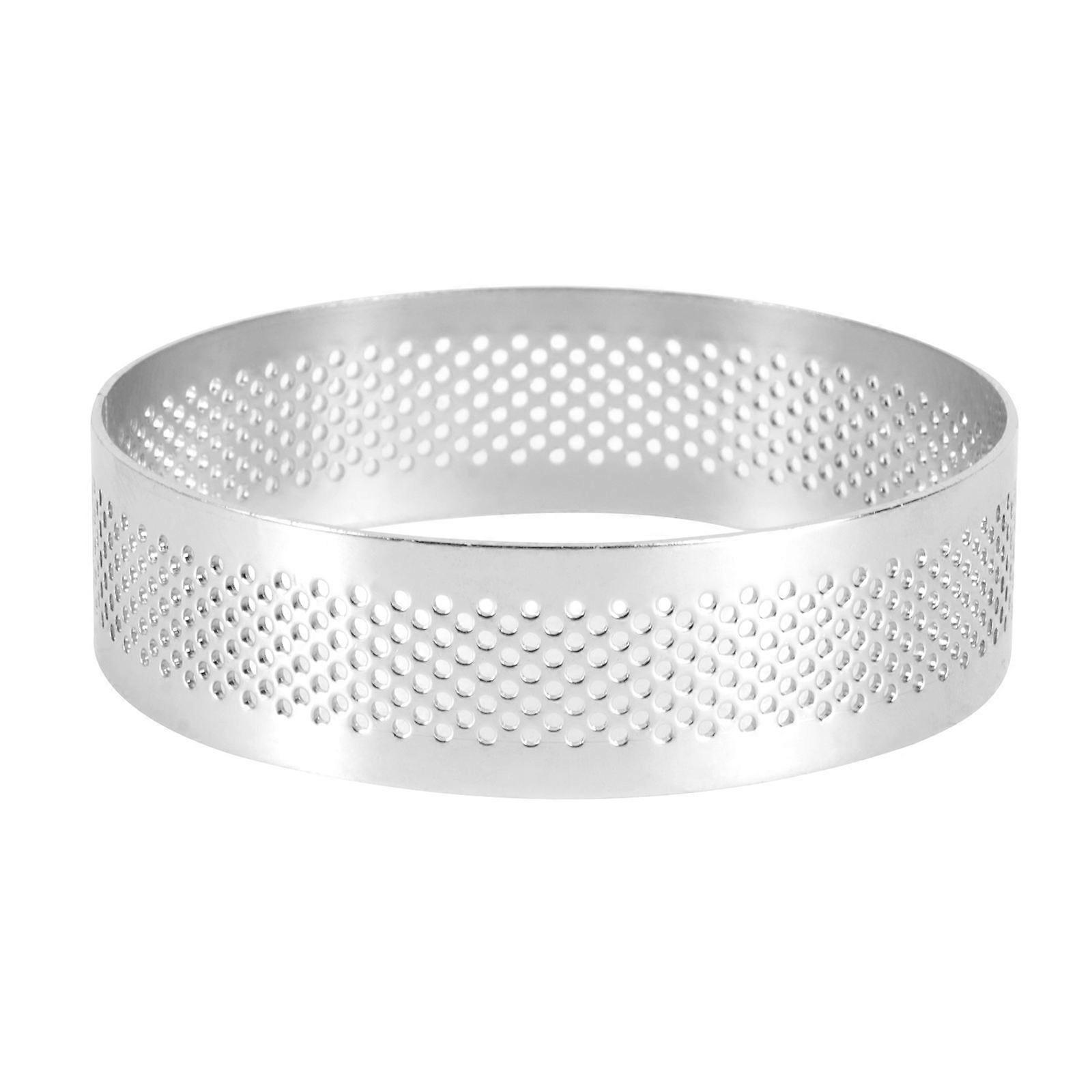 Tart Ring Stainless Steel Mousse Circle for Baking Use Silver