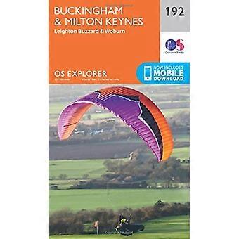 OS Explorer carte (192) Buckingham et Milton Keynes