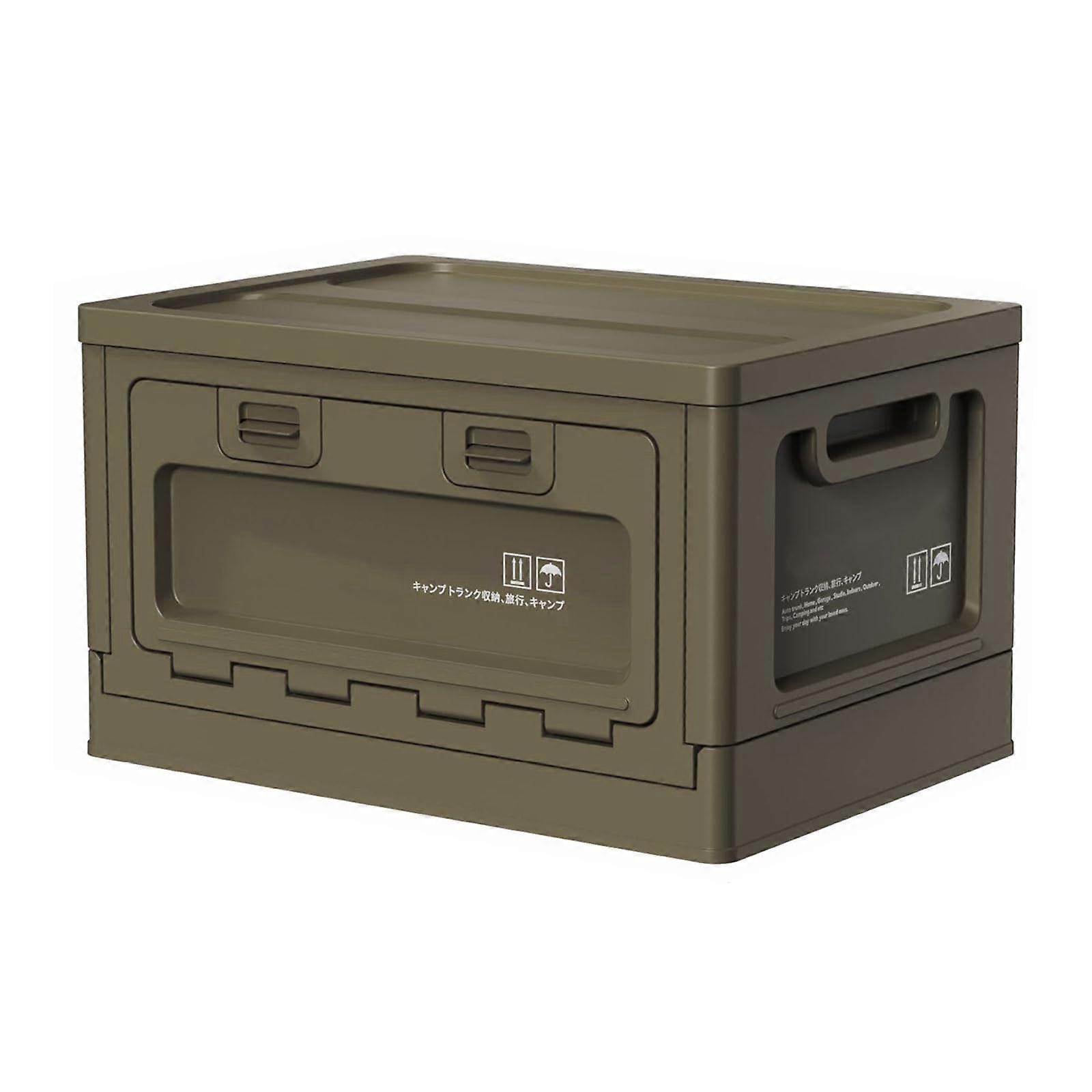 Large Waterproof Camping Storage Box with Foldable Design and Multifunctional Compartments