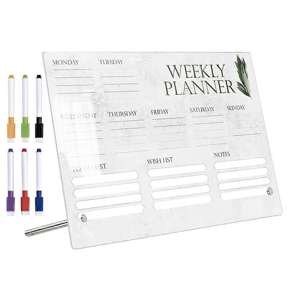 Home Use Acrylic Memo Board Desktop Multi-Function Writing Board 1Set