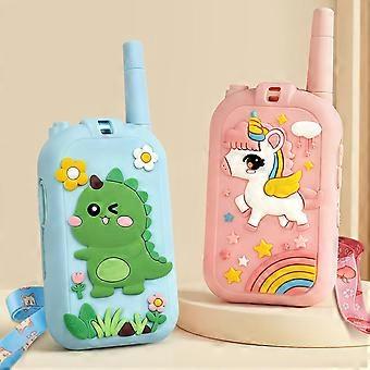 Walkie-Talkies für Kinder mit Videofunktion: 2er-Pack wiederaufladbares Spielzeug für Kleinkinder mit HD-Kamera und Stimmverzerrer, große Reichweite, Geschenkidee für Jungen und Mädchen im Alter von 3-8 Jahren.
