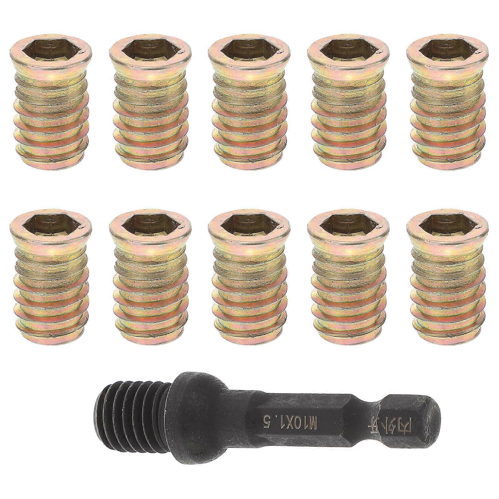 Threaded Inserts Nuts Threaded Inserts for Wood with 30Pcs