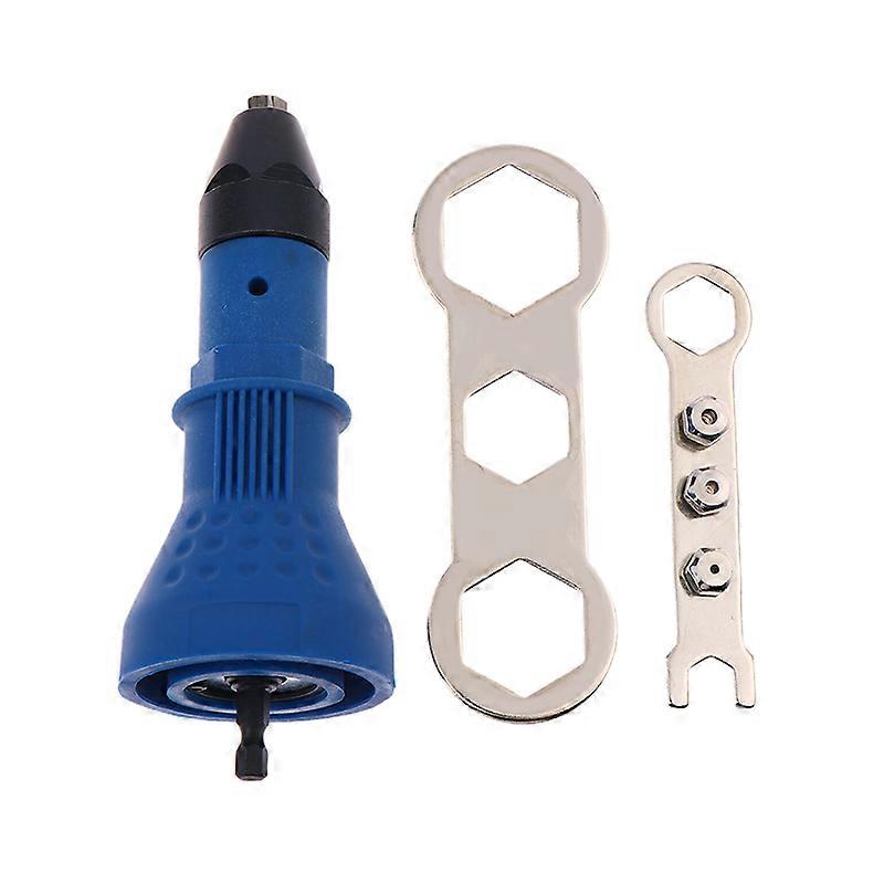 Electric Rivet Nut Gun Pull Drill Riveter Conversion Adaptercompatible with Cordless Rivete Nozzle Nut Tool Multifunction Nail Gun Tool
