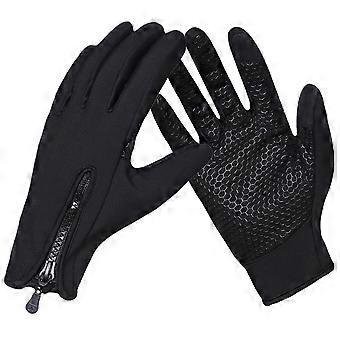 Sports Gloves Touchscreen Winter Warm Gloves for Cold Weather Black Medium