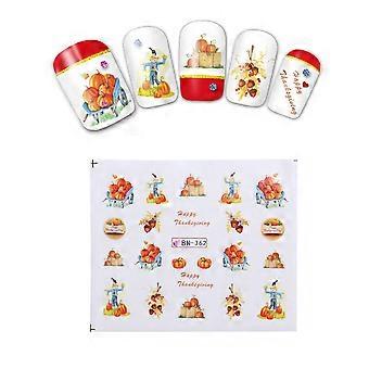 Thanksgiving-Nagelsticker DIY-Nagelkunst-Dekoration für Frauen, 10 Bögen