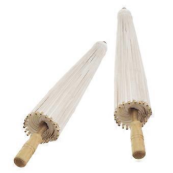 Chinese Japanese Paper Umbrella for Wedding DIY 2Pcs Paper Parasol