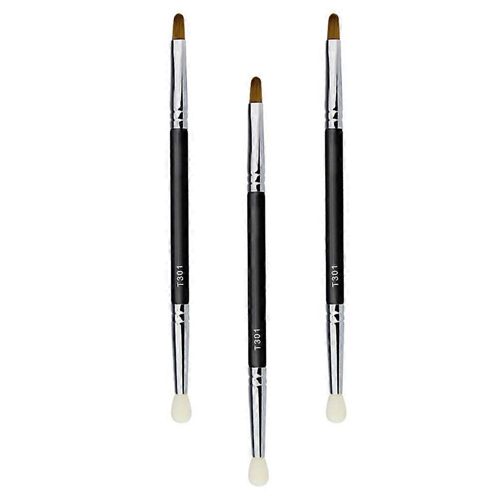 Creative Makeup Double-Head Conceal Brush Portable 3Pcs Brushes Set