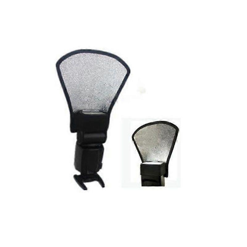 50pcs/lot Universal Camera Flash Diffuser Softbox Silver And White Reflector For All Camera