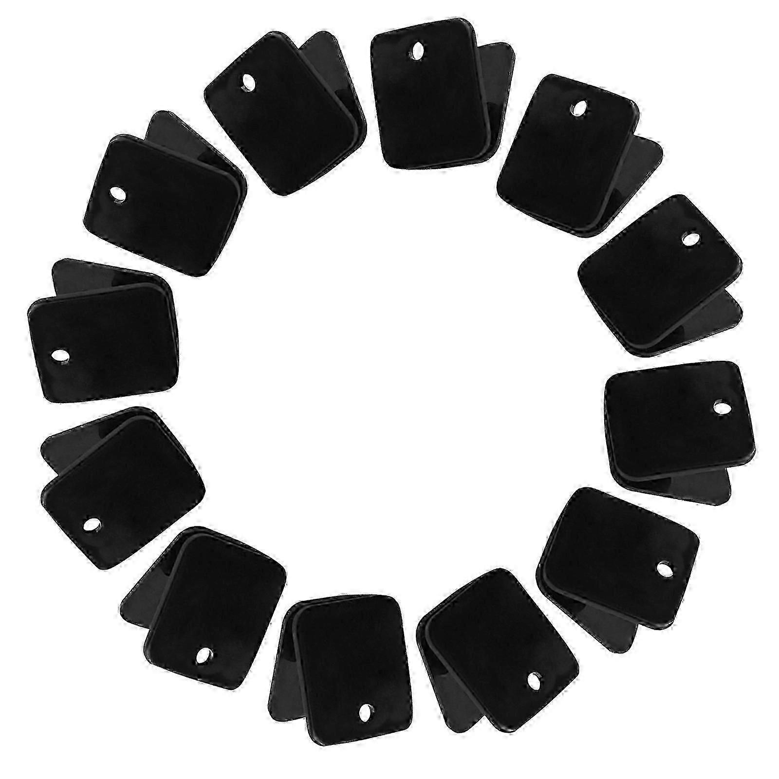 Square Binder Clips Plastic for Document Organization with 40Pcs Fasteners
