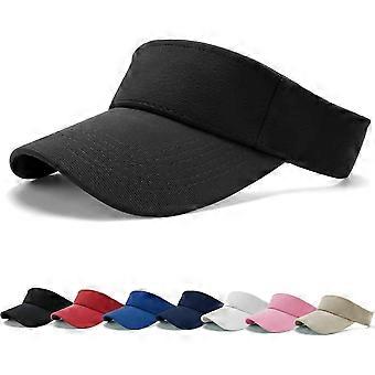 Sun Visor Cap - Women Ponytail Baseball Cap, Sport Outdoor Plain Visor Cap, Adjustable Twill Golf Tennis Visor Hats compatible with Men