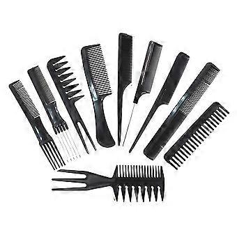 Magic 10 Piece Professional Styling Comb Set, Preto