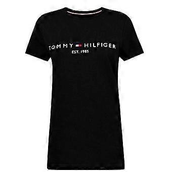 Tommy Hilfiger Damen-T-Shirt mit Brustlogo und Rundhalsausschnitt