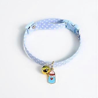 Cat Collar with Pendant, Safety Adjustable Cat Collars Set S Size