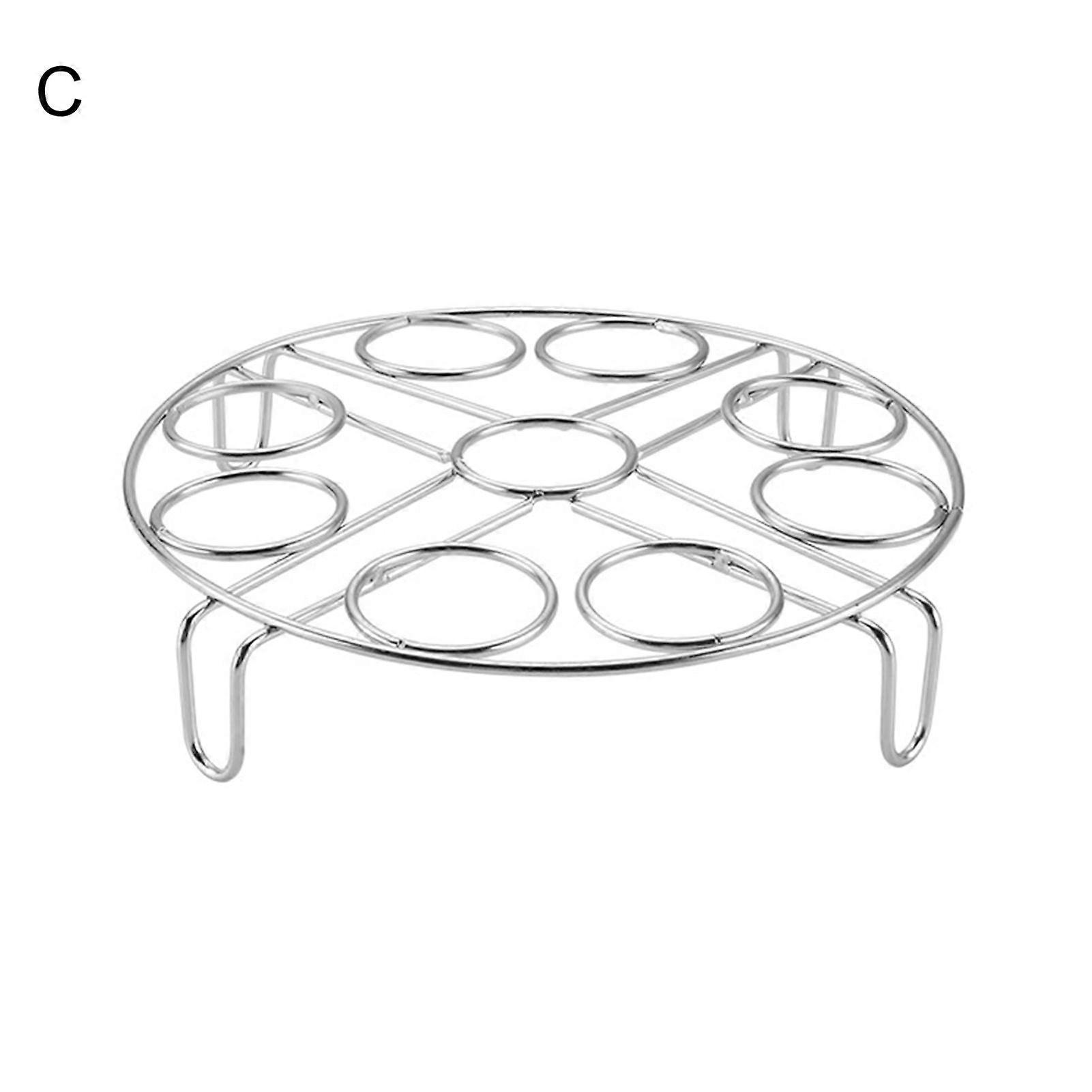 Stackable Egg Steamer Rack Space-saving Stainless Steel Instant Pot Egg Rack for Home