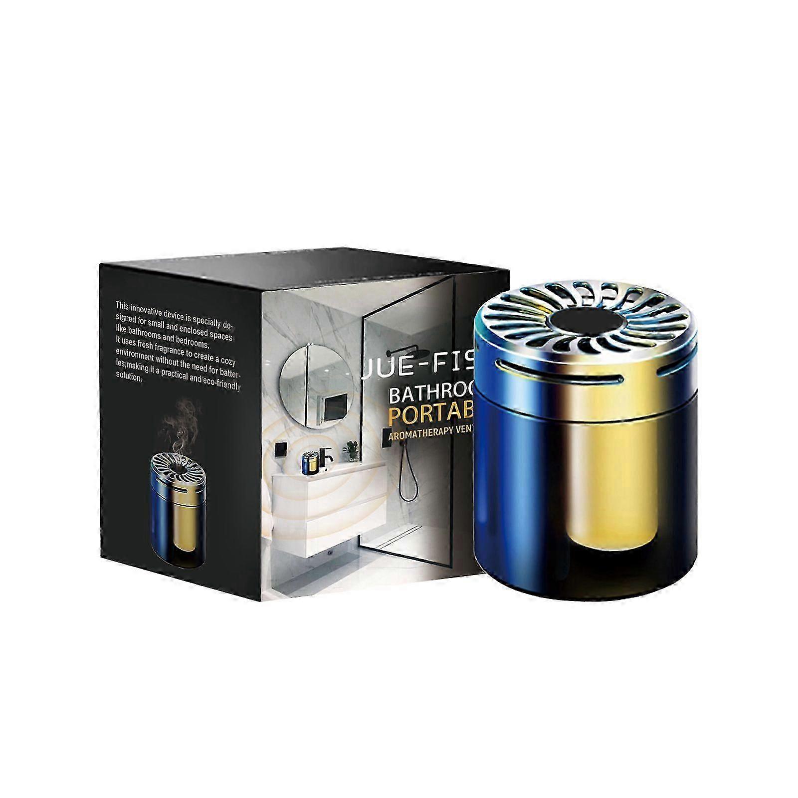 Portable Aromatherapy Ventilator for Bathroom & Car - Deodorizer with Aromatherapy Tablets
