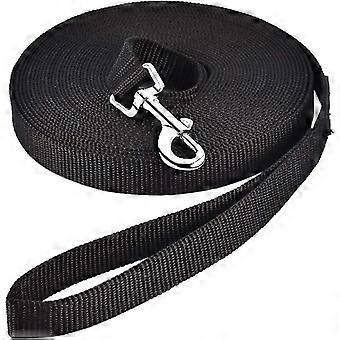 Dog Leash (5m Black), Dog Training Leash with Handle Long Dog Lanyard Nylon Strap Hands Free compatible with Small to Large Dogs Pet Walking Jogging