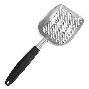 Pet Care Essential, Metal Cat Litter Scoop, Durable Aluminum Alloy Non-Stick Surface, Corrosion-Resistant Design for Easy Maintenance, Small Size 26-2