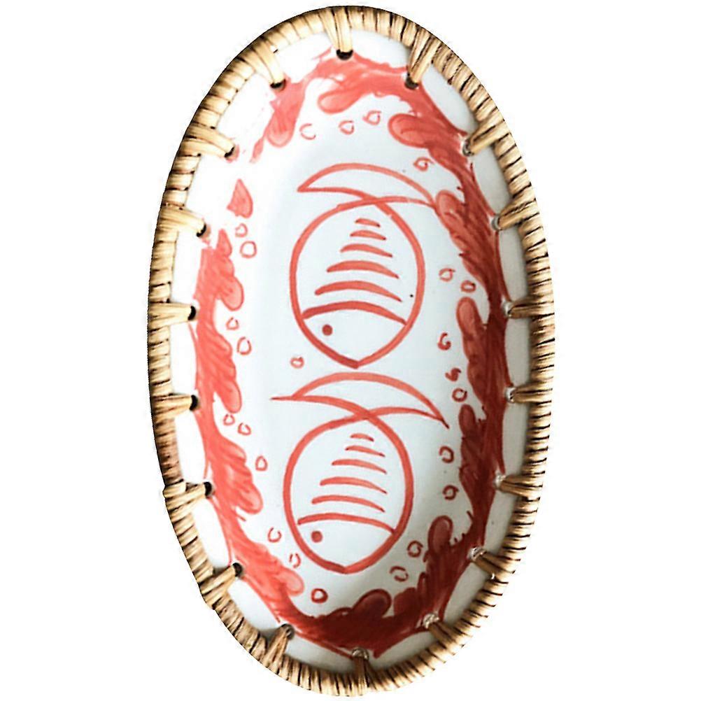 Vietnamese Style Decorative Fruit Tray for Storage 1 Multi-Function Dessert Plate
