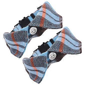 Cat Collar with Bell for Pets 2Pcs Adjustable Safety Plaid Cat Collar