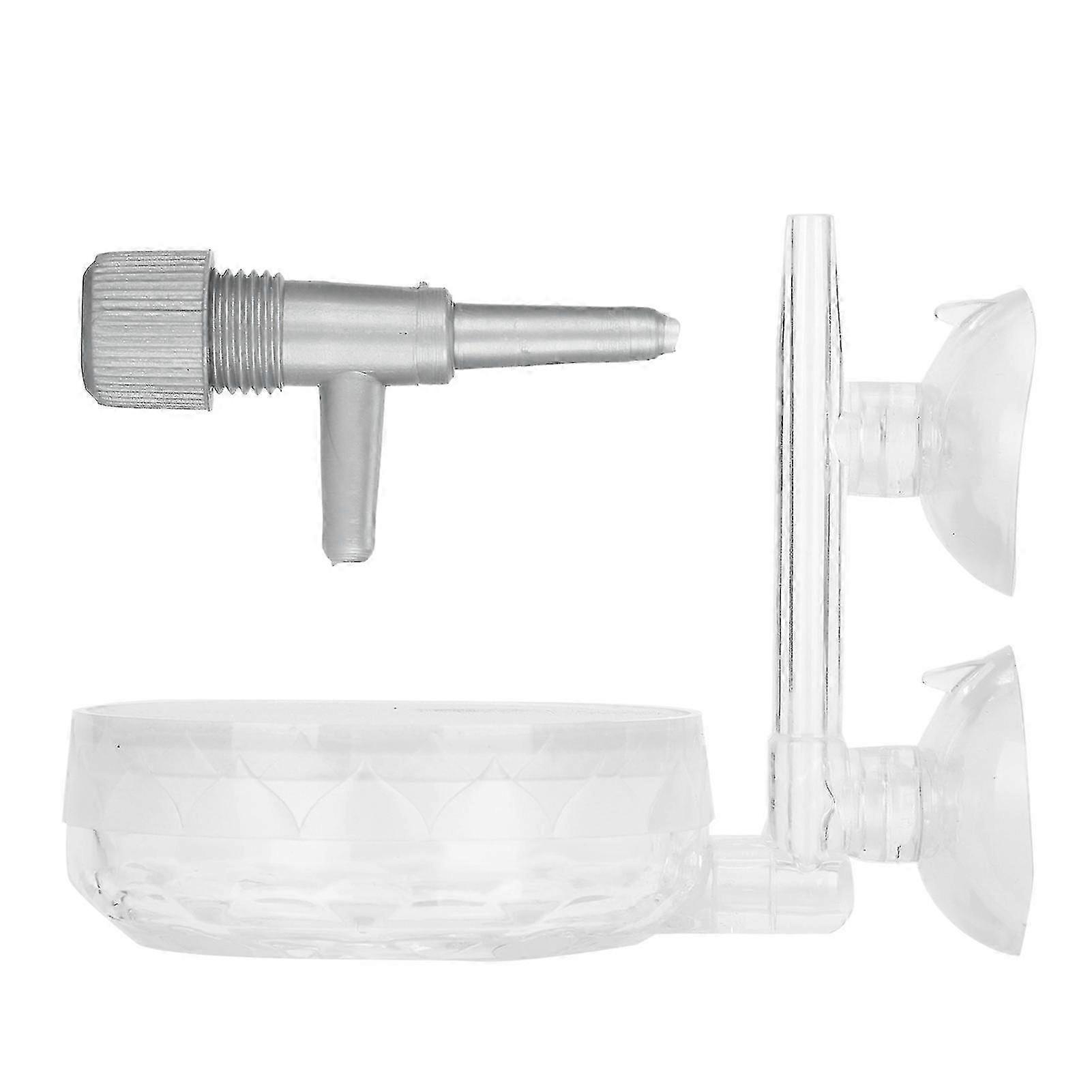 Fish Tank Transparent Acrylic Co2 Refiner Mini Diffuser Suction Cup Aquarium Accessory