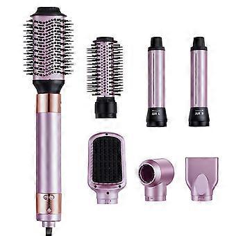 Haarstyler- und Trocknerbürste, 6-in-1-Multi-Air-Styler, 110.000 U/min Hochgeschwindigkeits-Ionenföhnbürste mit 2 Auto-Wrap-Lockenwicklern, 3 Bürsten
